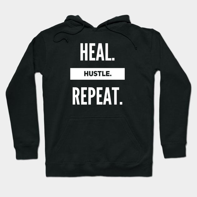 Heal. Hustle. Repeat. Hoodie by Live Together